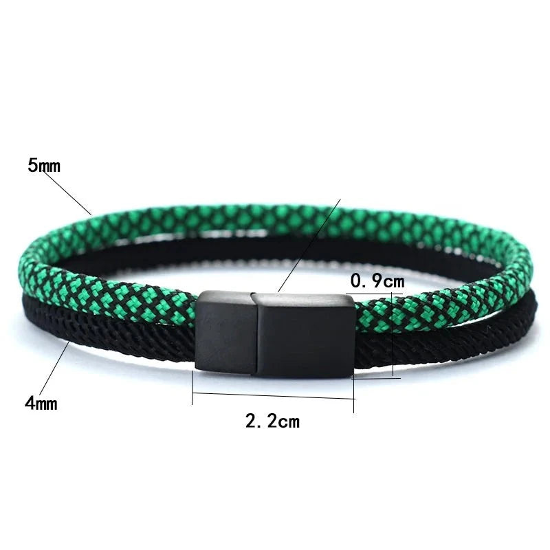 Pulseira Masculina Menimau Double com Fecho de Imã®