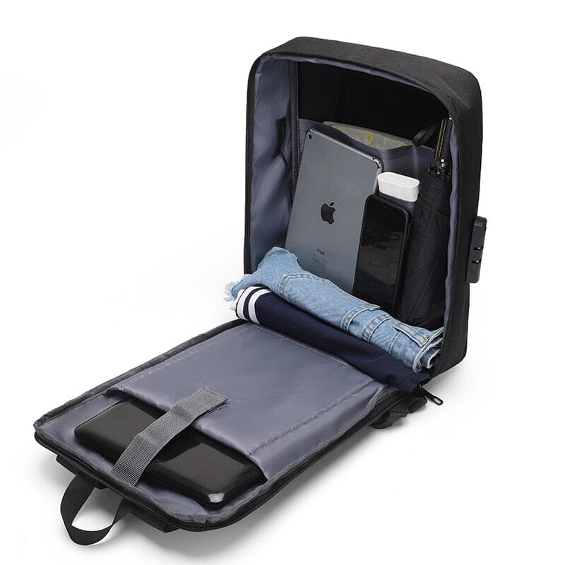 Mochila Executiva Menimau - Notebook 15`, Impermeável, Porta USB e Trava TSA®