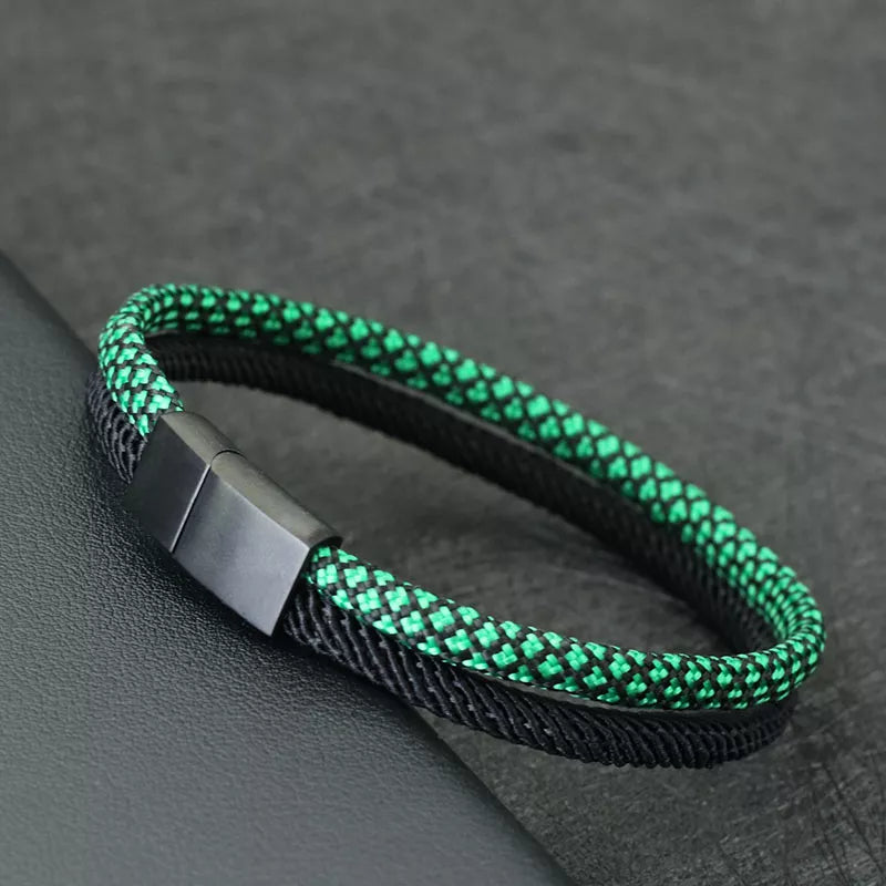 Pulseira Masculina Menimau Double com Fecho de Imã®