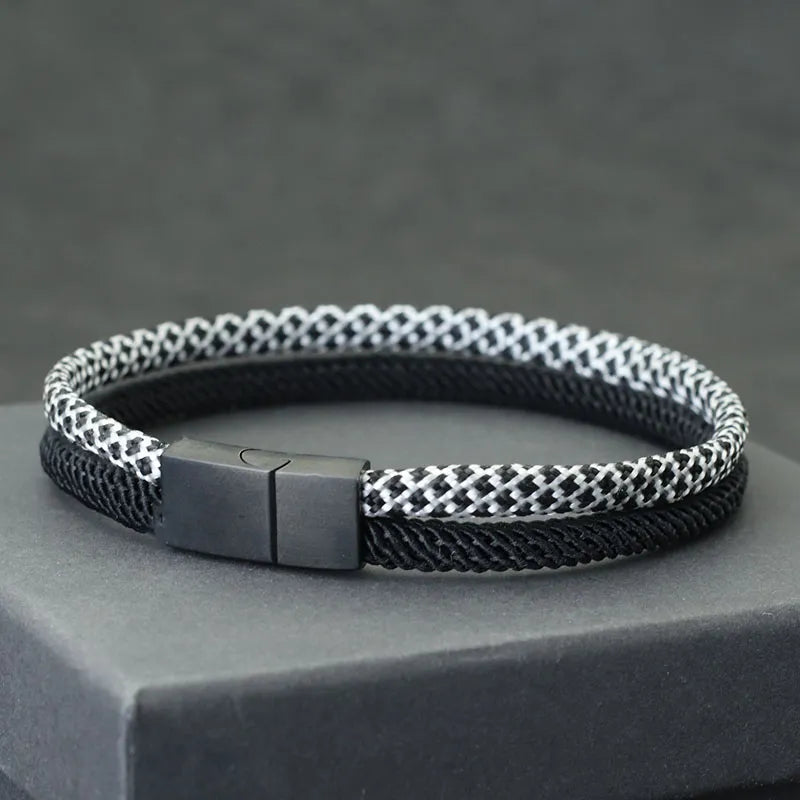 Pulseira Masculina Menimau Double com Fecho de Imã®