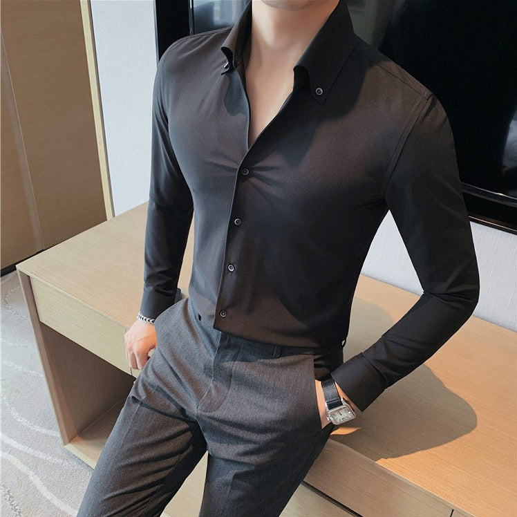 Camisa Social Masculina Slim Fit Menimau Romaro®