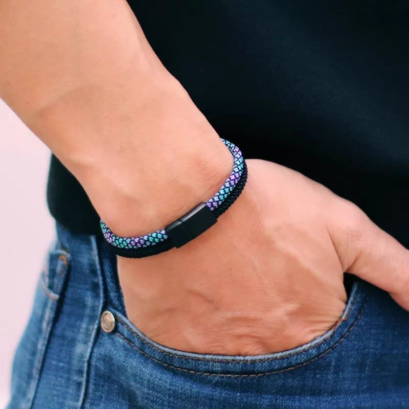 Pulseira Masculina Menimau Double com Fecho de Imã®